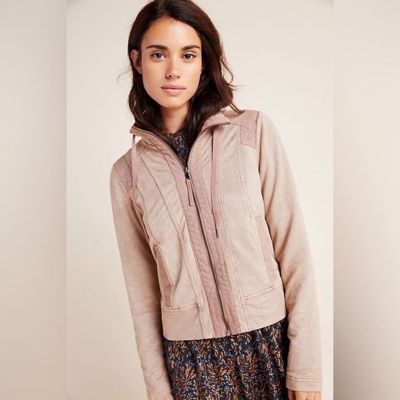 MARRAKECH by ANTHROPOLOGIE Dominga French Terry Jacket - Picture 1 of 7